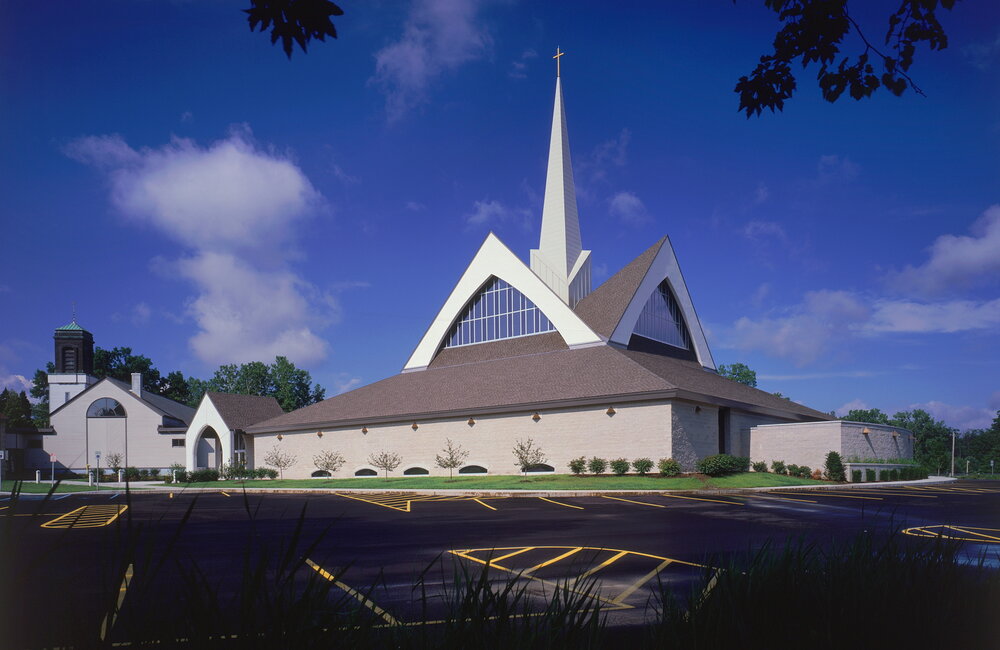 PHOTO COURTESY RANDALL PERRY
Corpus Christi Church in Clifton Park, designed by Schenectady architect James Hundt.